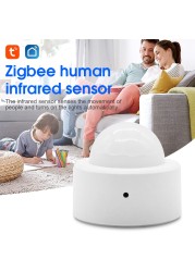 Tuya ZigBee PIR Infrared Motion Sensor Infrared PIR Human Body Detection Automatic Motion Sensor Sensor Switch Security Detector