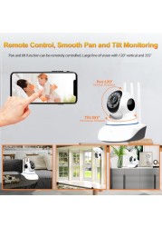 2022 3MP WiFi IP Camera Indoor 1080P HD Wireless Security Camera Auto Tracking PTZ Camera Home Surveillance Wireless Baby