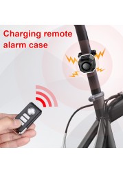 Waterproof Bike Alarm USB Charging Motorcycle Electric Car Anti-lost Wireless Remote Control Vibration Alarm Detector