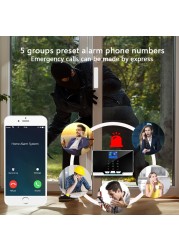 2022 Home Security System Wireless Infrared Alarm WIFI GSM Tuya APP 433MHz Smart Alarm 1.8 Inch TFT Color Display Remote