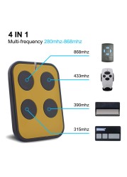 Universal 280-868MHz Garage Door Multi Frequency Garage Door Remote Control Gate Duplicator 433MHz 868MHz Fixed Order Rolling Code New Arrivals