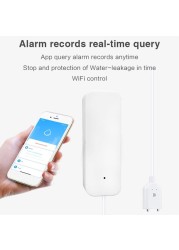 Tuya Home Water Leak Alarm Standalone Alarm WiFi Water Leak Sensor Flood Detector Alert Overflow Security Alarm System