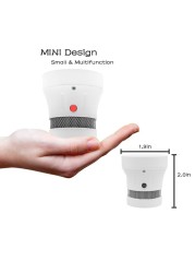 Portable Fire Safety Smoke Detector for Home Hotel Independent School Fire Fighting Sensor Security Alarm Equipment Zigbee WiFi Smart