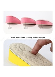 EVA Invisible Memory Foam Height Increase Insoles For Women Inner Shoe Sole Shoe Insert Lift Heel Comfort Increase Insoles