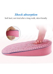 Memory Foam Invisible Height Increase Insoles For Women's Shoes Soles Inner Heel Insert Molds Lift Increase Insoles