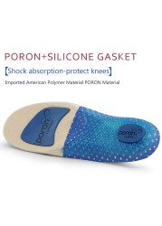 Insoles Silicone Unisex Mesh Breathable Insoles Orthotic Arch Support Shoes Cushion For Men Women Deodorization Sneakers Insert