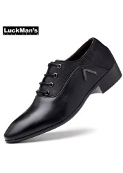 Brand Men Shoes High Quality Oxfords British Style Men Faux Leather Dress Shoes Formal Business Shoes Men Flats Plus Size 38-48