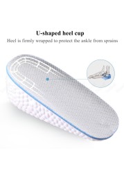 Memory Foam Height Increasing Insoles for Men Women's Shoes Sneakers Heel Insert Comfort Deodorant Shoe Sole Lift Mold