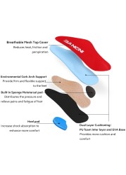 3ANGNI Arch Support Flat Feet Insoles Orthotic Insert 3/4 Orthotic Shoes Sole Relief Heel Pain Plantar Fasciitis Men Woman