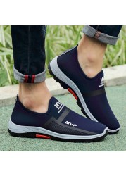 Summer Mesh Men Shoes Lightweight Sneakers Men Fashion Casual Walking Shoes Breathable Slip On Men Loafers Zapatillas Hombre