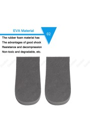 Invisible Height Increase Insoles For Shoes Heel Elevators Cushion Soft Anti-Slip EVA Memory Foam Increase Insoles For Mold Feet