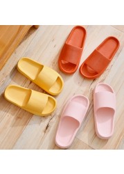 Cloud slippers thick platform slippers non-slip eva soft sandals waterproof indoor home silent damping indoor shoes for women