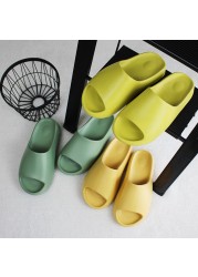 2022 summer hot sale unisex thick bottom slides women men outdoor beach slippers sandals pink red slides flip flops women shoe