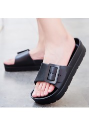 الصيف Birkenstock المرأة منصة النعال 2022 صنادل أرضية المرأة مشبك حذاء كاجوال شاطئ الوجه يتخبط Sandalias Mujer