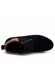 Yyo-Men's casual shoes, lace-up cotton shoes, high youth style, best fashion, spring and autumn