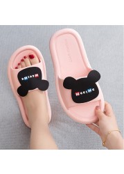 Women Summer Slippers Cartoon Non-Slip Slides Indoor Bathroom Slippers Men Outdoor Beach Slippers Zapatos Hombre chausson