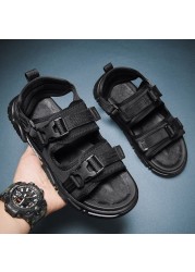 Hot classic summer men's sandals men's slippers soft comfortable outdoor breathable walking shoes quality casual shoes