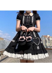 Kawaii المرأة صنادل أرضية القوس المرقعة Zapatillas Mujer 2022 الربيع اليابانية نمط مشبك أجراس الفتيات جميلة لوليتا الأحذية