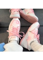 Women Sneakers Sneakers Kawaii Platform Flats Harajuku Fashion Casual Pink Vulcanized Spring Dropshipping Scarpe Donna