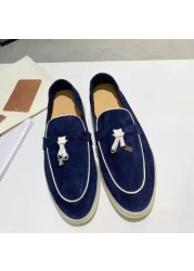 2021 high quality genuine leather women shoes casual flat loafers soft soled outdoor shoes leather shoes