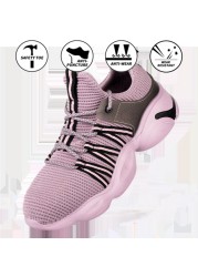 Breathable anti-smashing safety shoes men's anti-puncture sportswear resistant non-slip safety protective work shoes