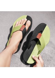 Mens Shoes Soft Massage Slippers Men Outdoor Beach Flip Flops Summer Tongs Casual Mens Shoes Comfortable Home Chanclas