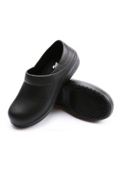 Unisex slippers non-slip water-proof oil-proof kitchen work chef shoes master hotel restaurant non-lace slip-on casual shoes