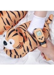 Womens Winter Cute Tiger Cotton Slippers Men Warm Soft Plush Indoor Slippers Couples Non-slip Indoor Floor Shoes Chaussure Femme