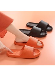 Summer Slippers Mute EVA Platform Sandals Women Slippers Soft Bottom Indoor Men Summer Deodorant Non-slip Household Flip Flops