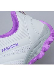 Women leather sneakers all-match outdoor travel shoes comfortable and light running shoes