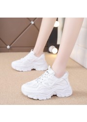 JMPRS Breathable Mesh Sneakers Women 2022 Summer New Fashion Thick Bottom Lace Up Sneakers Woman Solid Platform Casual Shoes