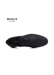 BHKH Men's Casual Shoes 2022 Autumn Fashion Leisure Walking Shoes Lace-up Classic Men Shoes New Men's Casual Shoes