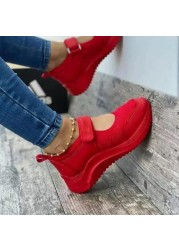 Women Sneakers Platform Sandals Solid Mesh Cut Out Casual Women's Shoes 2021 New Fashion Plus Size Thick Bottom Ladies Shoes