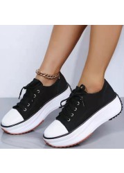 LuasTuas New Sneakers For Women High Platform Lace Up Spring Laddie'S Cool Fashion Shoes Holiday Woman Shoes Size 36-43