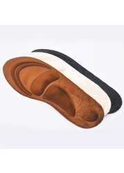 4D Suede Memory Foam Orthotic Insole Arch Warm Insoles for Flat Shoes Feet Care Sole Shoe Orthopedic Pads Deodorization