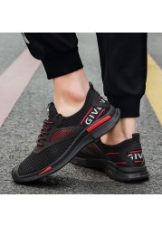 2022 spring new men's sports shoes light shock absorption running shoes breathable tennis sneakers comfortable casual shoes