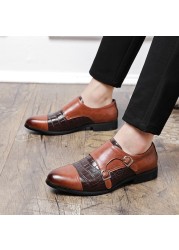 New men dress shoes shade patent leather luxury fashion groom wedding shoes men luxury Italian style oxford shoes big size 48