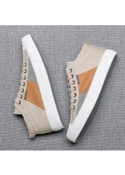 2022 new men's canvas shoes different colors high quality designer shoes autumn new shoes British lace-up shoes Bd21266