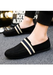 ZYYZYM Spring Summer Men Shoes Casual Shoes Canvas Men Shoes Light Breathable Fashion Flat Shoes Eur 38-44