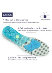 Couple Sports Cushioned Insoles Orthotic Foam Men Women Support Insert Soles Cushion Shoes Feet Cushion Size 35-46