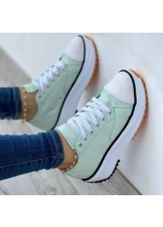 Women's Shoes 2022 New Style Canvas Shoes High Quality Sneakers Ladies Flat Lace Up Adult Zapatillas Mujer Chaussure Femme