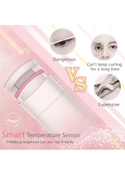 ANLAN Electric Heated Eyelashes Curler Long Lasting Curl Electric Eye Lash Perm Eyelashes Clip Eyelash Curler Device Makeup Tools