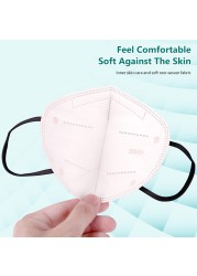 10-100pcs ffp2 Masks Morandi KN95 Masks FFP2 CE Approved Spain Mascarillas FPP2 Black Mask FFP 2 Approved FP2 Face Masks