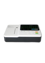 12-lead display 3 channel ECG machine 7 inch color LCD touch screen connectable external ECG workstation USB memory