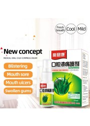 30ml Natural Herbal Oral Ulcer Spray Treatment Oral Severe Pain Irritation Oral Ulcer