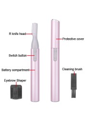 Electric Hair Remover Eyebrow Trimmer Scissors Epilator Men Razor Cutting Machine Lady Makeup Mini Shaver Razor