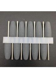 10pcs/set 10*24mm Rubber Silicone Nail Drills Big Head Bits Nail File Grinders For Manicure Pedicure Cuticle Clean Tools 15