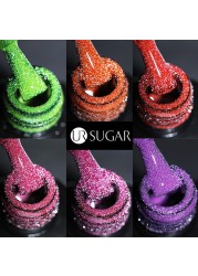 UR Sugar Fluorescent Reflective Gel Holographic Gel Nail Polish Shine Neon Glitter Semi Permanent Soak Off UV LED Nail Gel