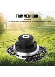 Universal Lawnmower Head With Heavy Chain Metal Grass Trimmer Tool Brushless Cutter For Garden Trimmer Gas Cutter Spare Parts