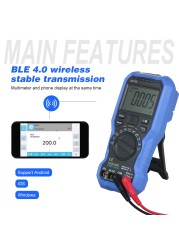 OWON OW18E 4 1/2 أرقام الذكية BLE4.0 صحيح RMS الرقمية عالية الدقة LCD المتر مع اتصال لاسلكي البيانات سجل السيارات النطاق